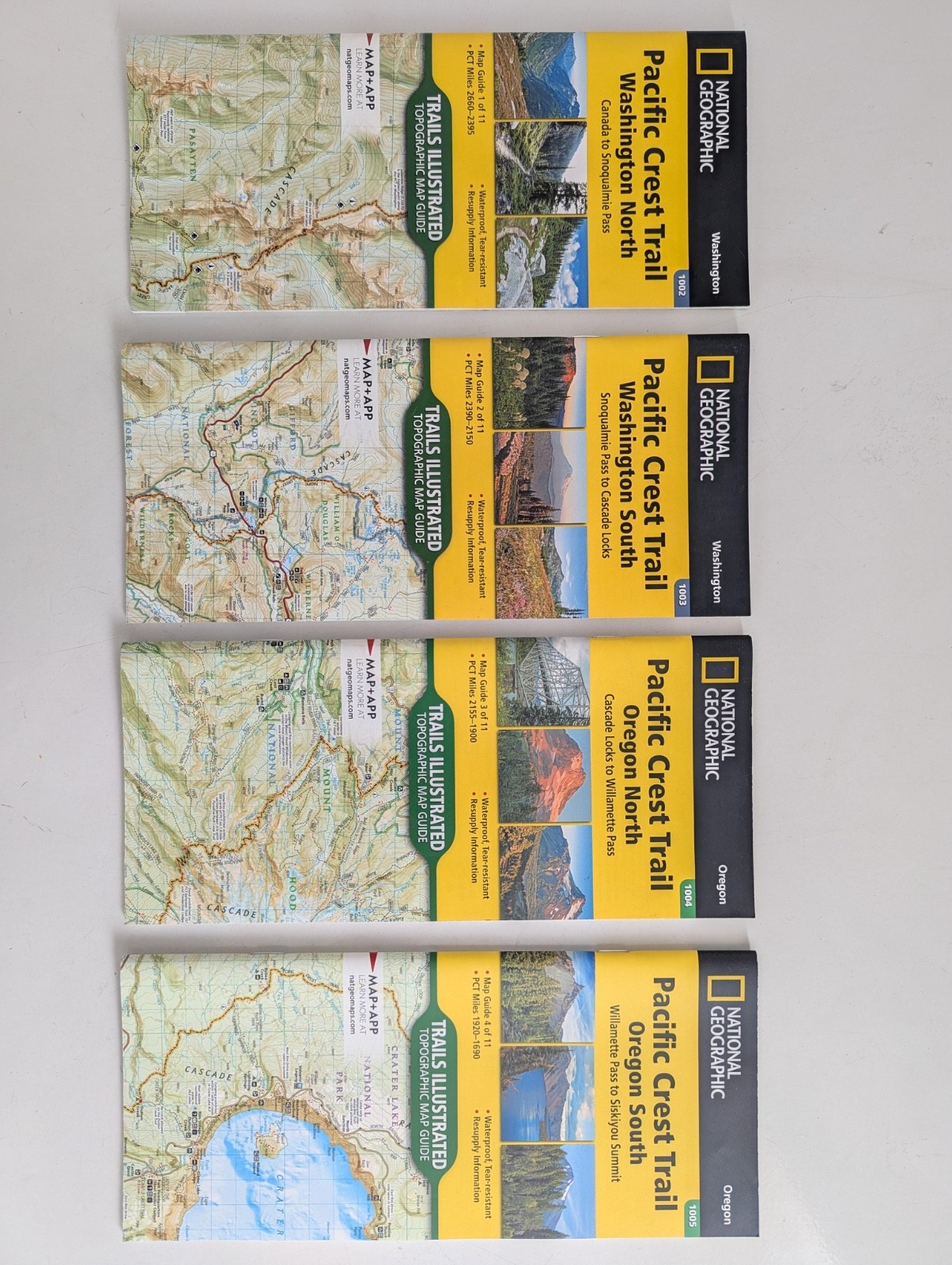 Pacific Crest Trail Maps National Geographic Complete PCT Topo Map Pack Bundle