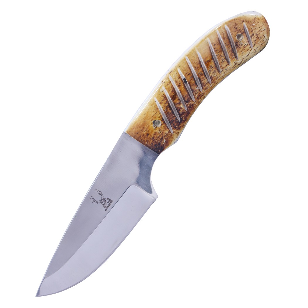 TheBoneEdge 6"" Full Tang Bone Handle Hand Made Skinner Hunting Knife With Sheat