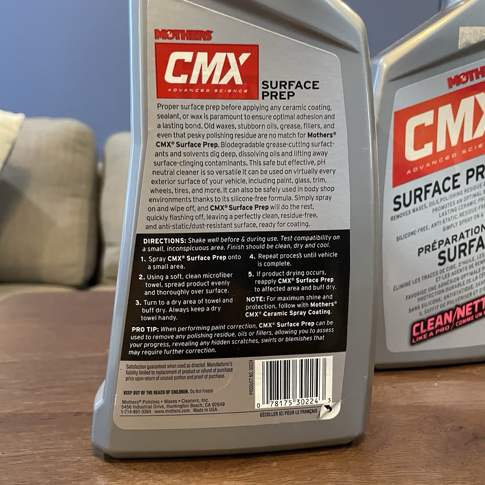 Mother's CMX Advanced Science Surface Prep - Remove Wax Oils Pro Clean (2)