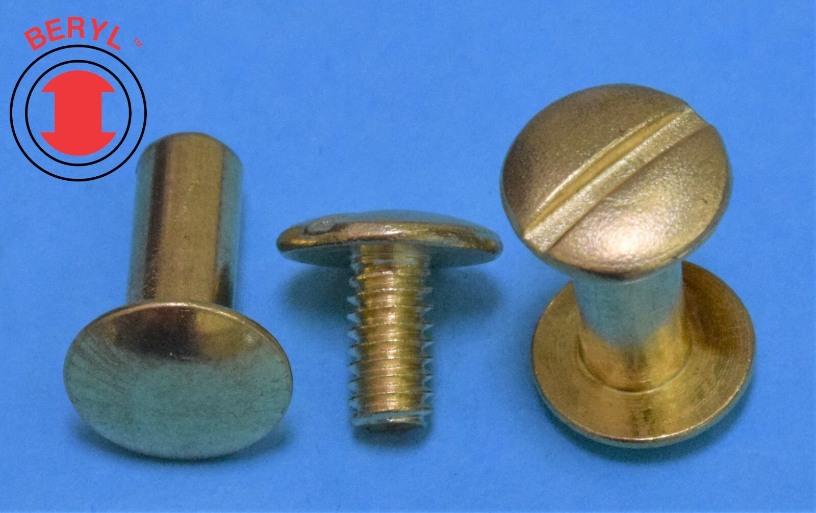 Brass Binding Post & Matching Screw #8-32 X 1" 10sets