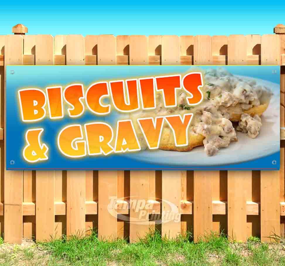 BISCUITS AND GRAVY Advertising Vinyl Banner Flag Sign Many Sizes SB08795