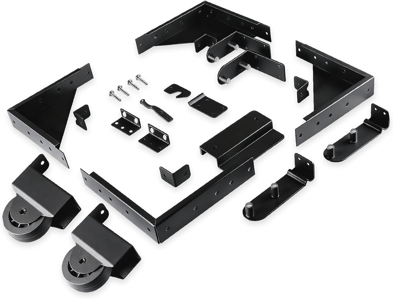 Sliding Gate Kit - Heavy Duty Rolling Gate Hardware Kit for Wooden Fence, Anti-S