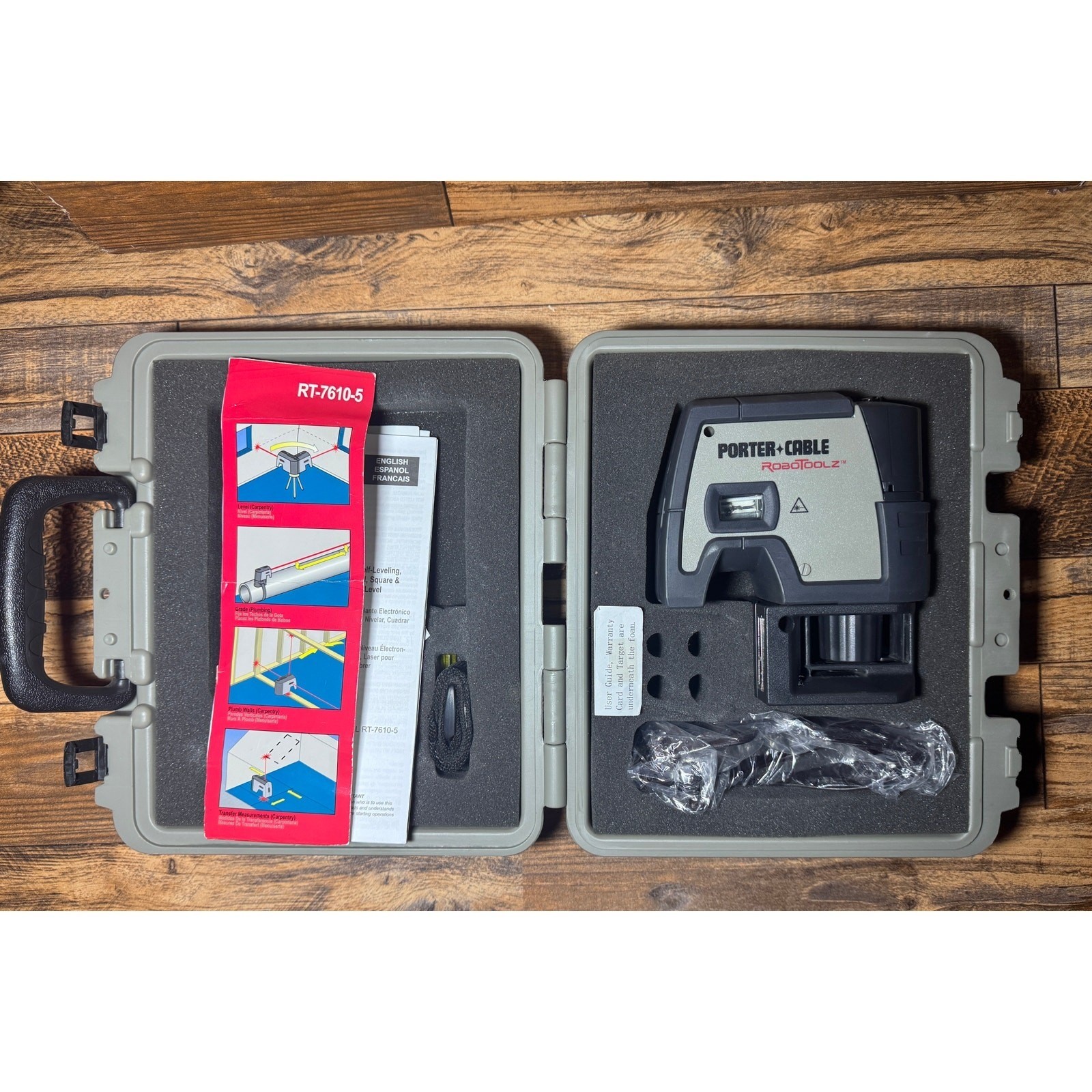 Porter-Cable RoboToolz RT-7610-5 5-Beam Self-Leveling Laser Level with Case
