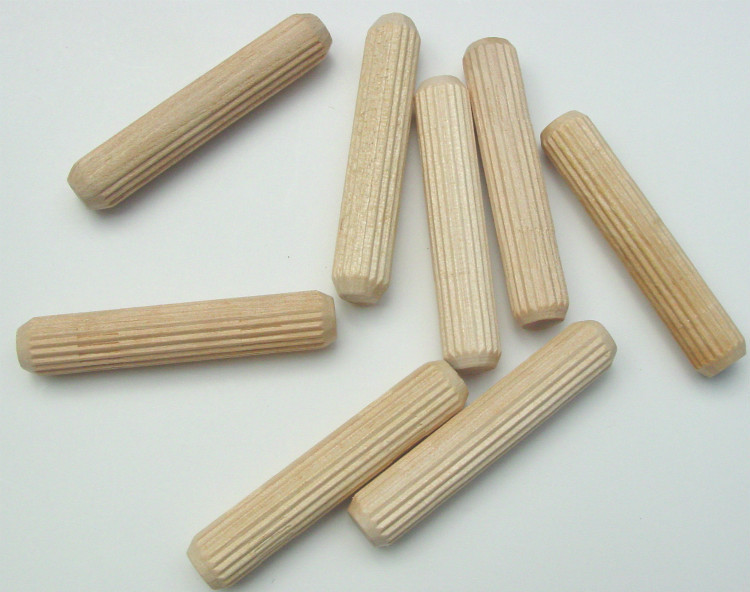 Multi Groove Glue Dowel 3/8" x 2" Package of 100