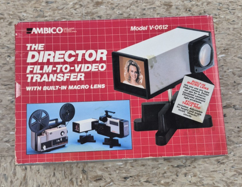 Vintage The Director Film to Video Transfer Equipment Ambico Untested