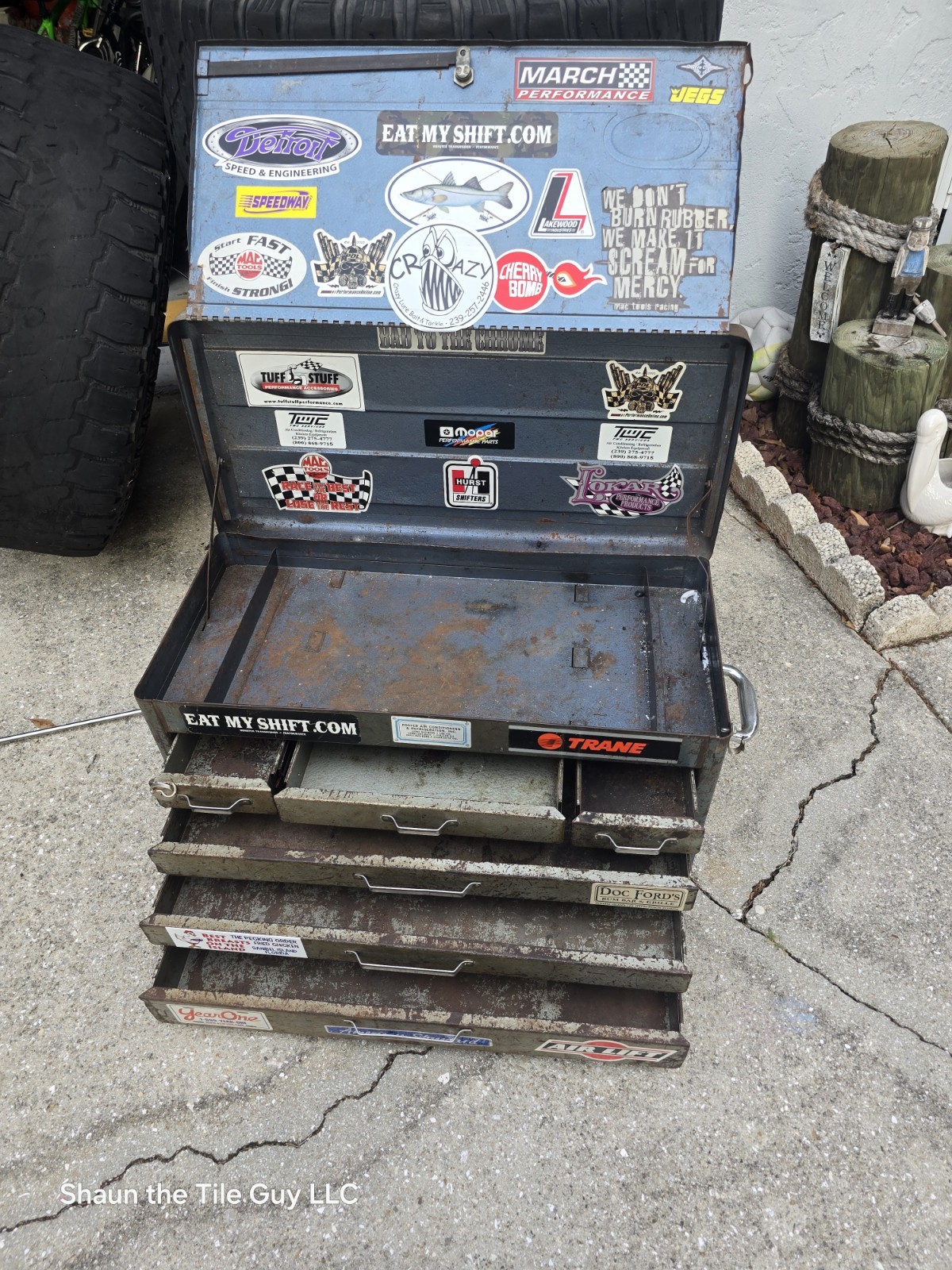 Vintange HUOT St. Paul tool box 6 Drawer SIX Tray Wrenches Sockets ScrewDrivers