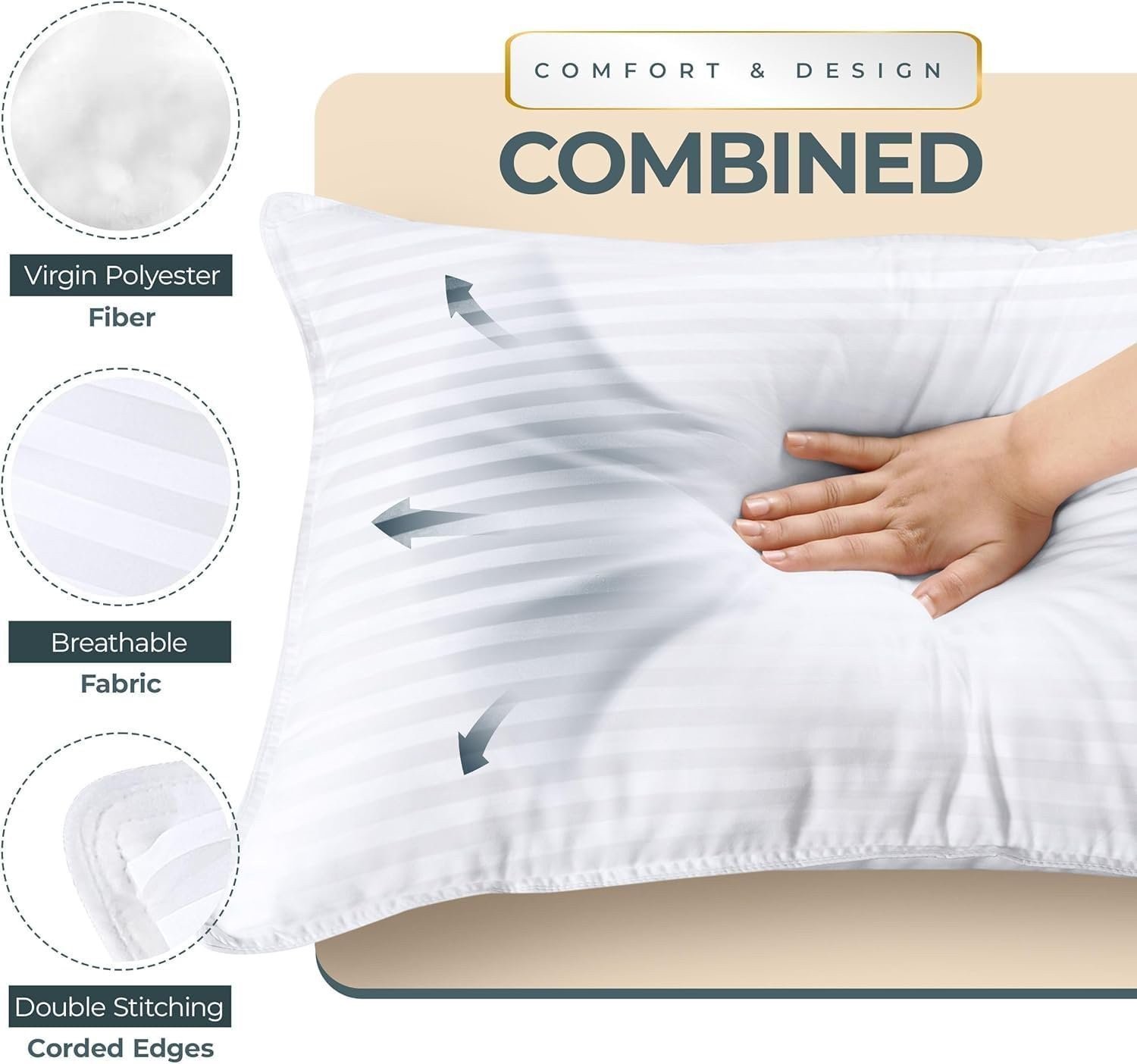 Utopia Bedding Premium Hotel Quality Bed Pillows Cooling, Plush Support for...