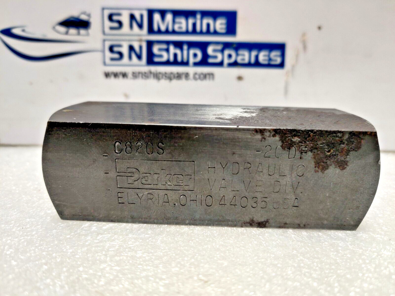 Parker Hydraulic C820S Check Valve 5000Psi 345 Bar Max 8GPM 30LPM