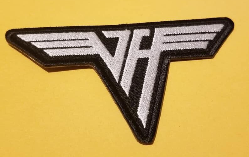 Eddie Van Halen Logo Embroidered Patch approx 3x3.75" iron on sew on