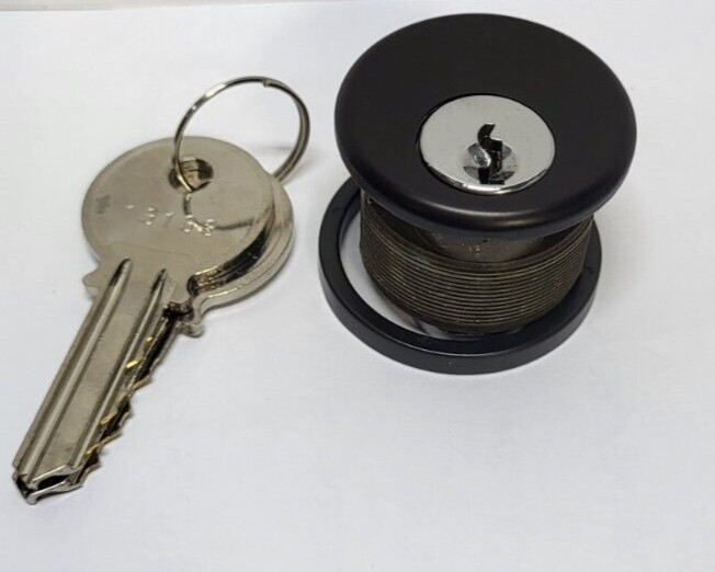 Kawneer 035001-40 15/16 Mortise Cylinder .800 Cam Key Differently, Dark Bronze