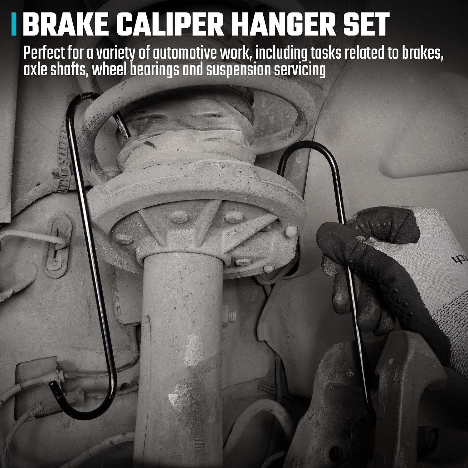 Caliper Piston Compressor Tool with 2PCS Brake Caliper Hangers | Heavy Duty, ...
