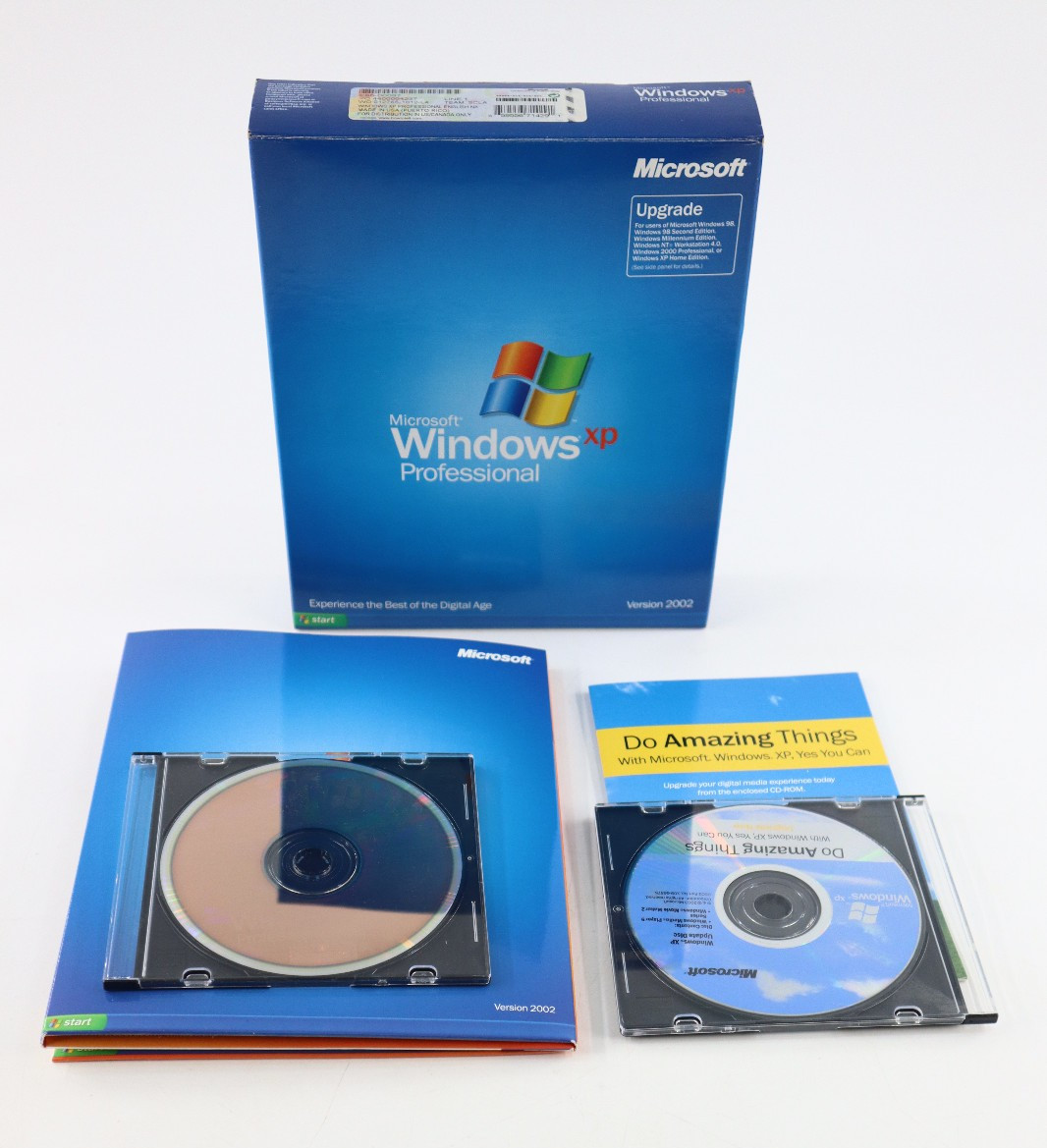Microsoft Windows XP Professional Version 2002 w/ Product Install Key & Box