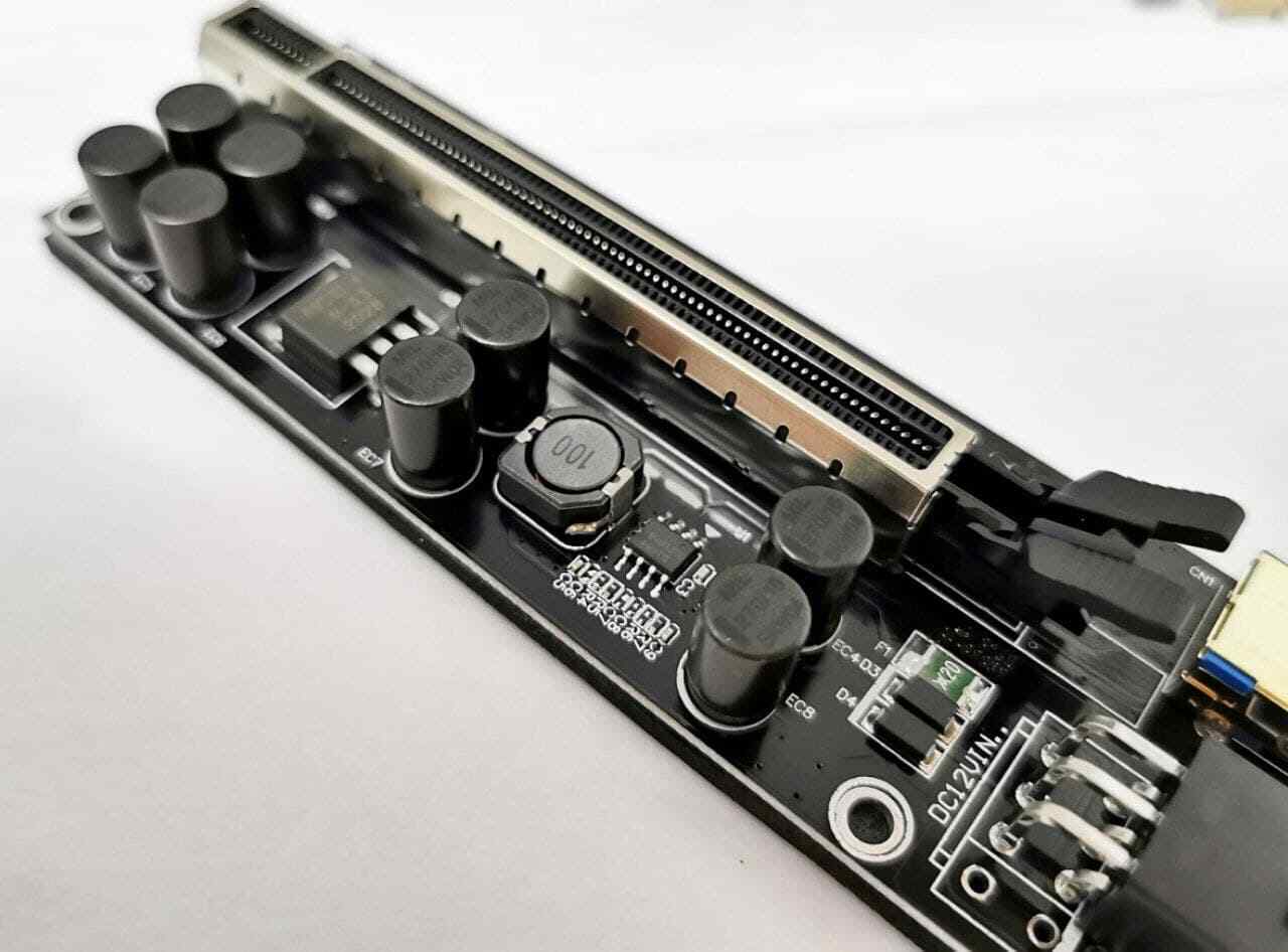 GPU Riser V009S-PLUS PCE164p-N09 PCI-E 1X TO 16X ADAPTER ✅✈️�