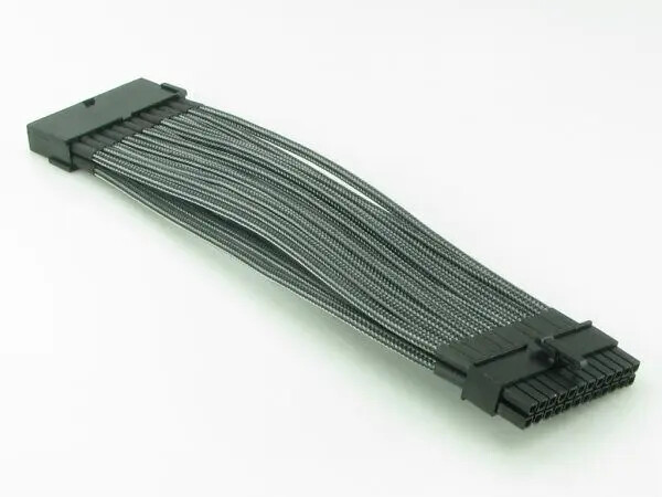 Mod Smart Kobra Cable 20pin Motherboard Power Extension - Carbon Fiber - 8 Inch