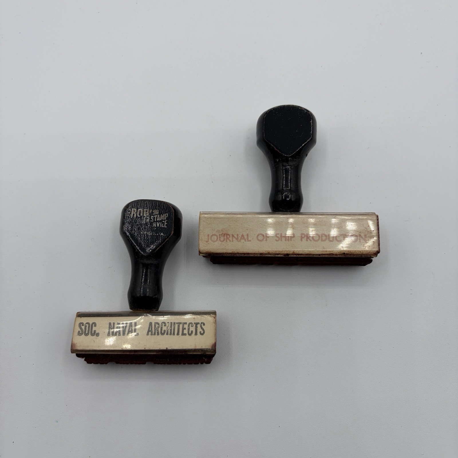 Vintage Naval Architects Ship Production Set Of 2 Stampers Stamp Navy FREE SHIP