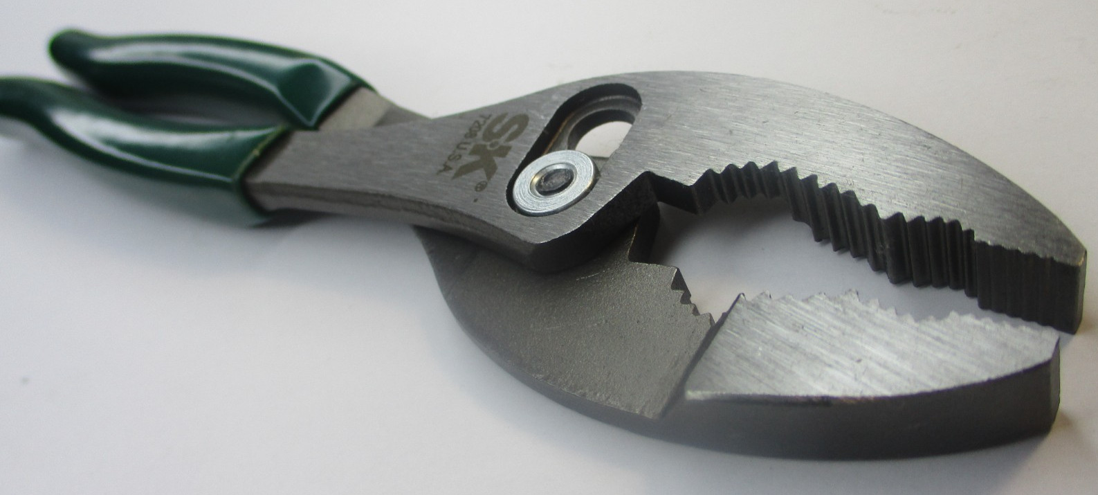 SK 7208 8" Slip Joint Pliers Green Grip USA New