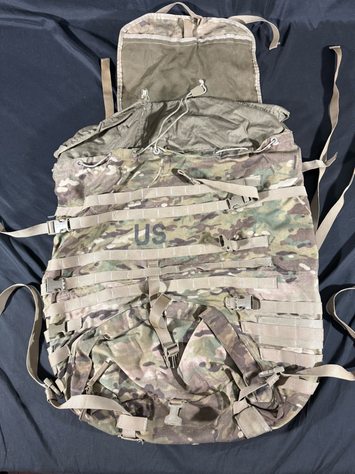 USGI MULTICAM OCP MOLLE II LARGE RUCK RUCKSACK FIELD PACK ONLY
