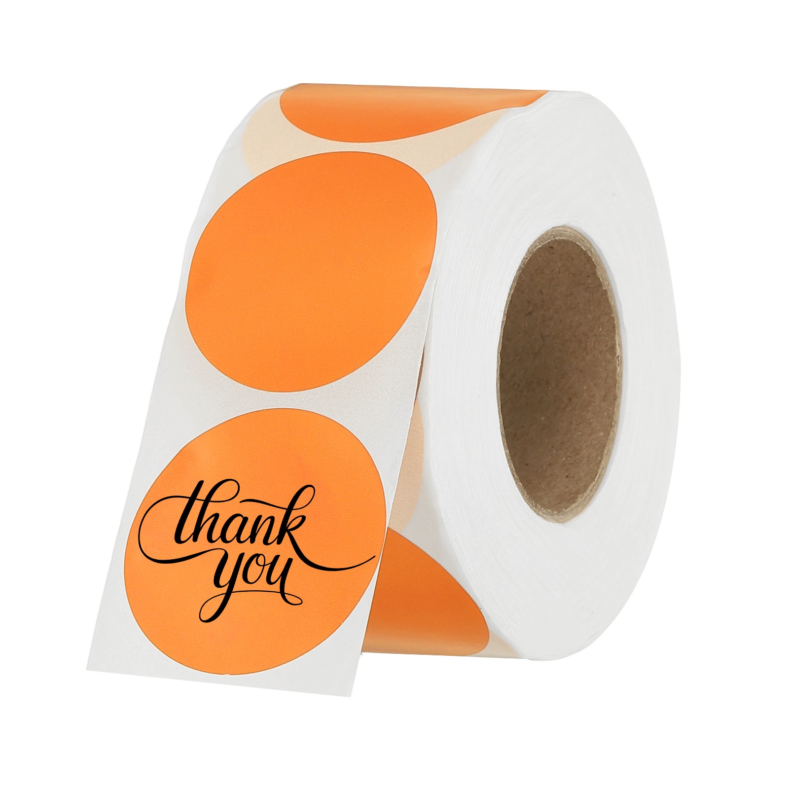 800 Pcs 1.6 Inch Round Thermal Labels, Orange