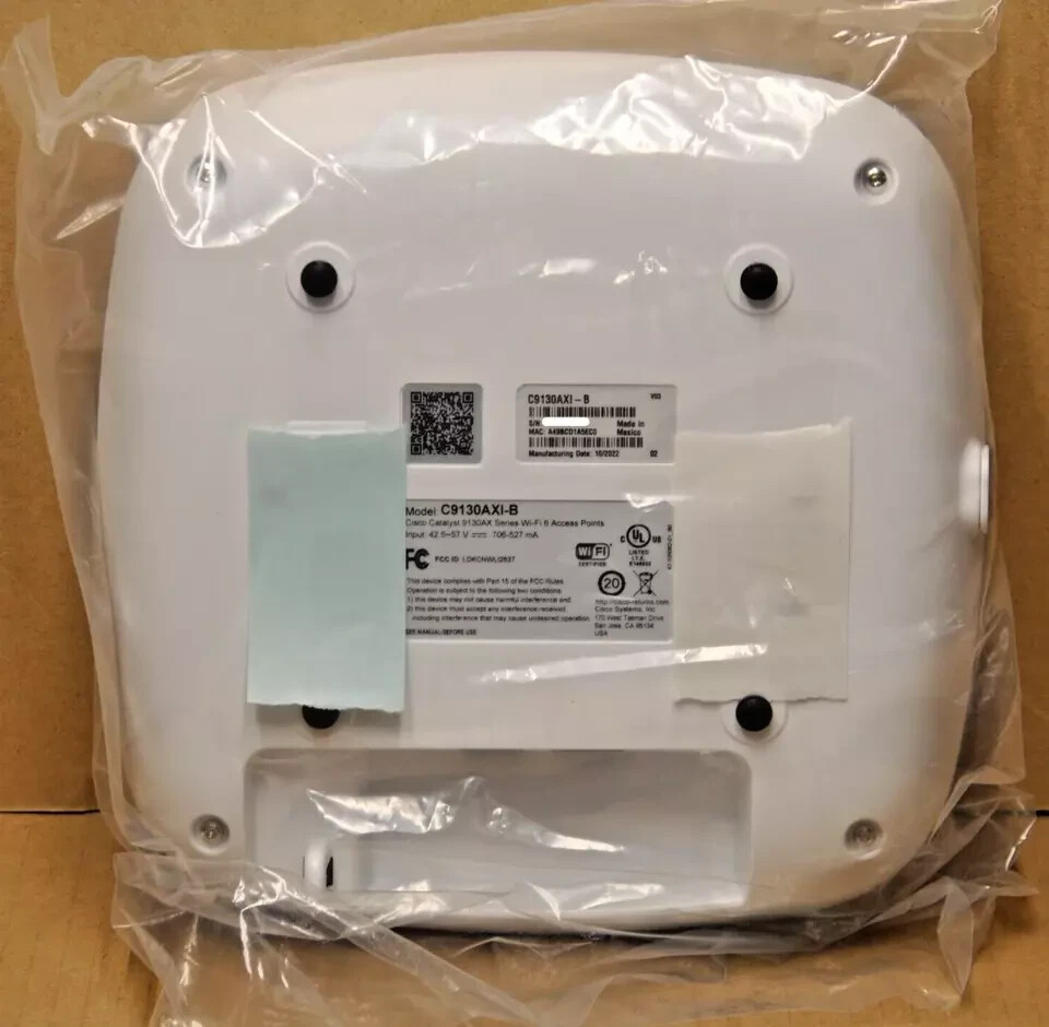 Cisco Catalyst C9130AXI-B EDU Wireless Access Point ONLY NO BRACKET NEW OPEN BOX