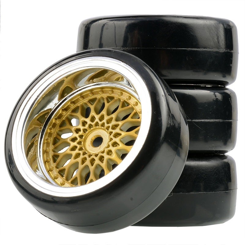 1/10 RC Drift Wheels/Tires Dia 62mm, 12mm Hex 3/6/9mm Offset for HSP HPI Sakura