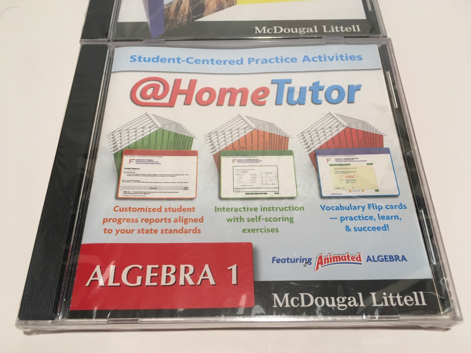McDougal Little - Algebra 1 & Gometry Vtg. PC Software Lot Set