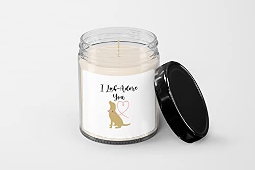 Labador Dog 01 Candle - Soy Wax Candle - Hand Poured Candle