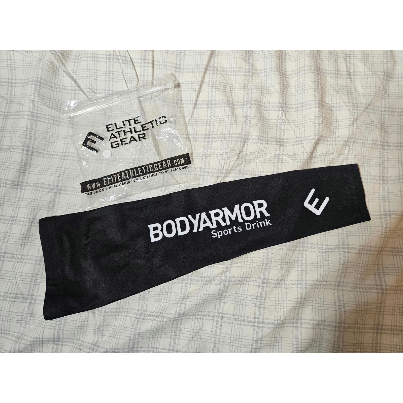 NEW Elite Athletic Gear BODYARMOR Black Compression Arm Sleeve, Adult L/XL