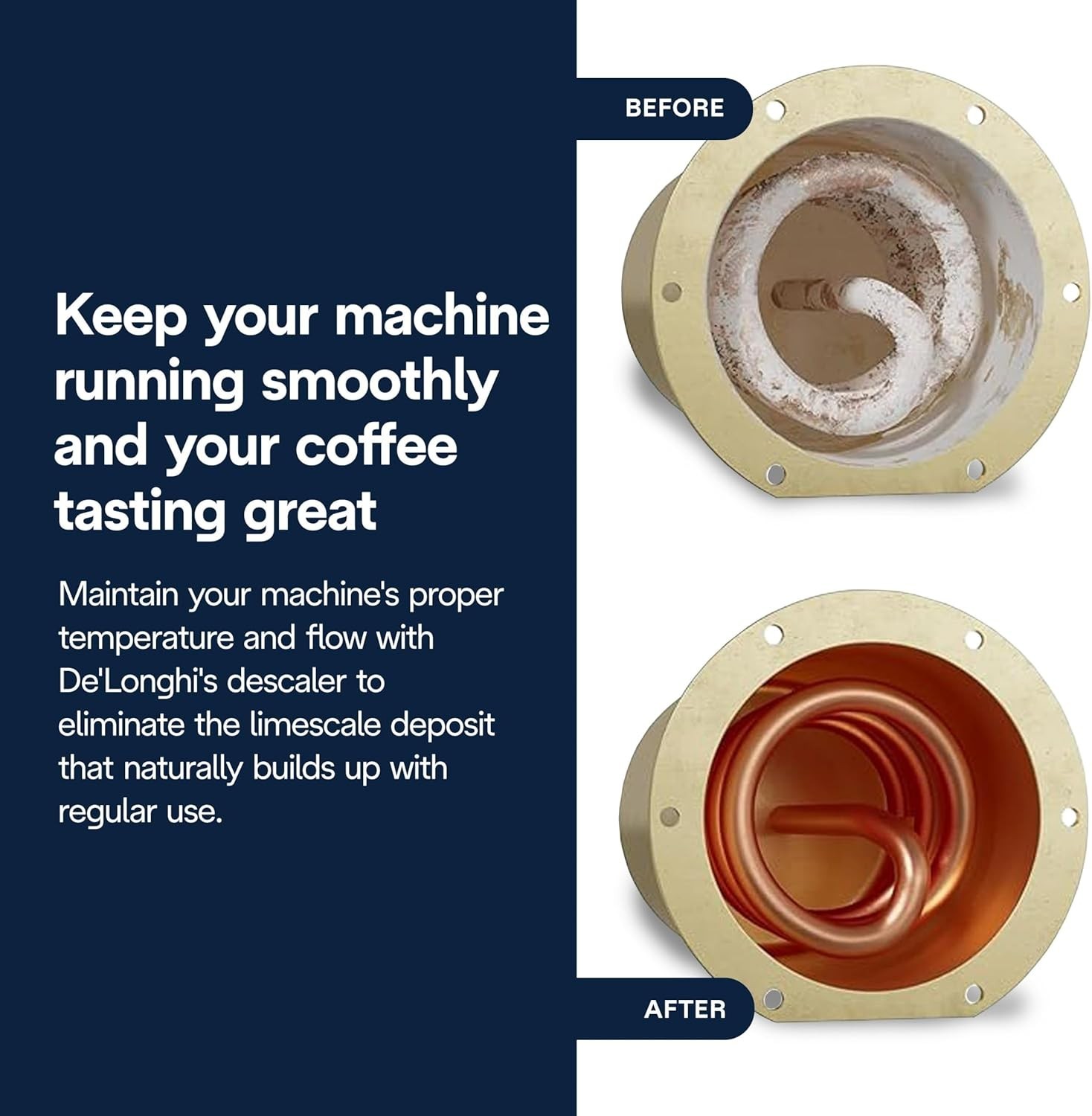 NEW DeLonghi EcoDeCalk Natural Descaler for Coffee Machines 16.90 oz SHIPS FREE