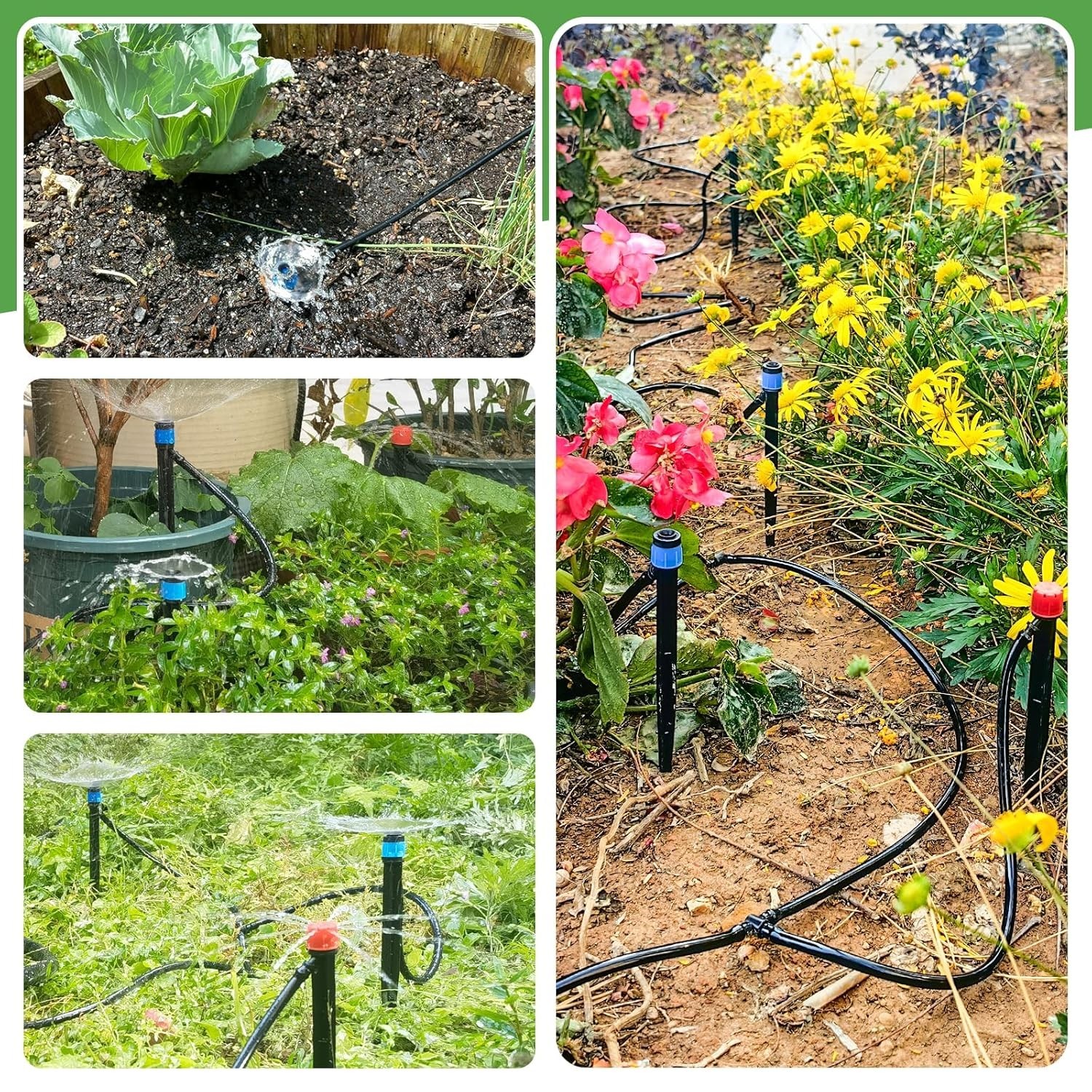 Customizable 110ft Garden Drip System for Efficient Plant Care & Hydration