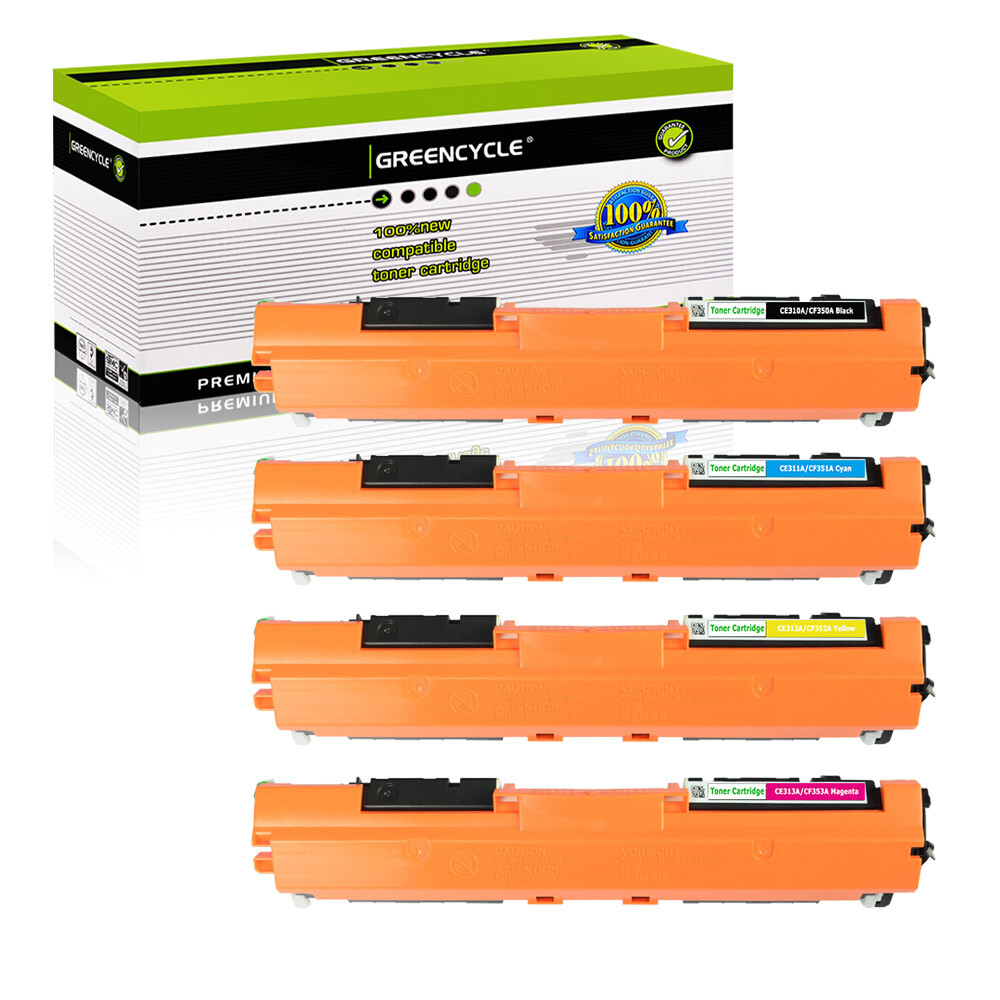 4PK CE310A 126A Color Set Toner Compatible For HP Color LaserJet 100 MFP M175nw