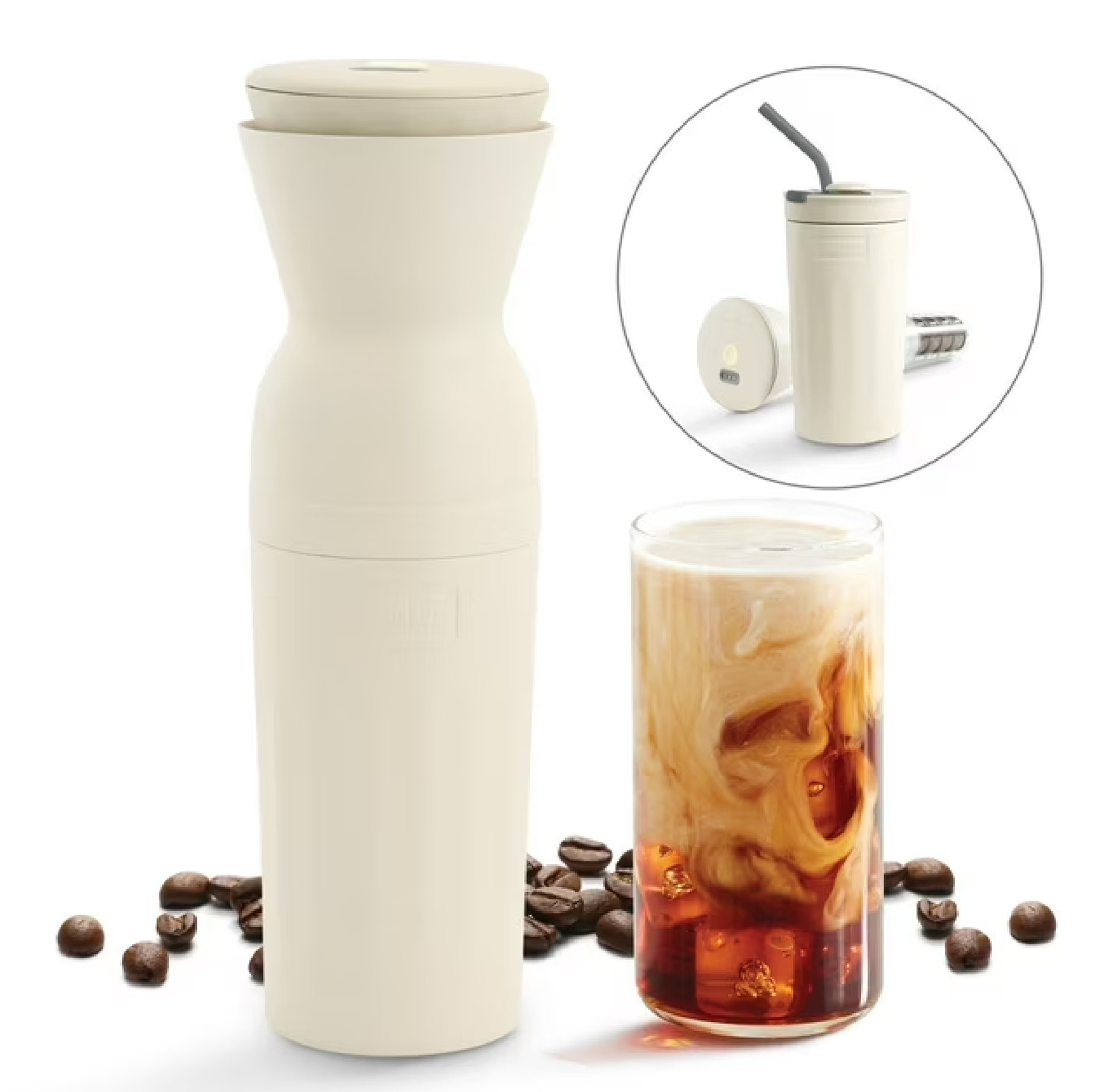 Dash DCBM10SWLCM4 Brew2Go Portable Cold Brew System, Single Serve, 10 Minute