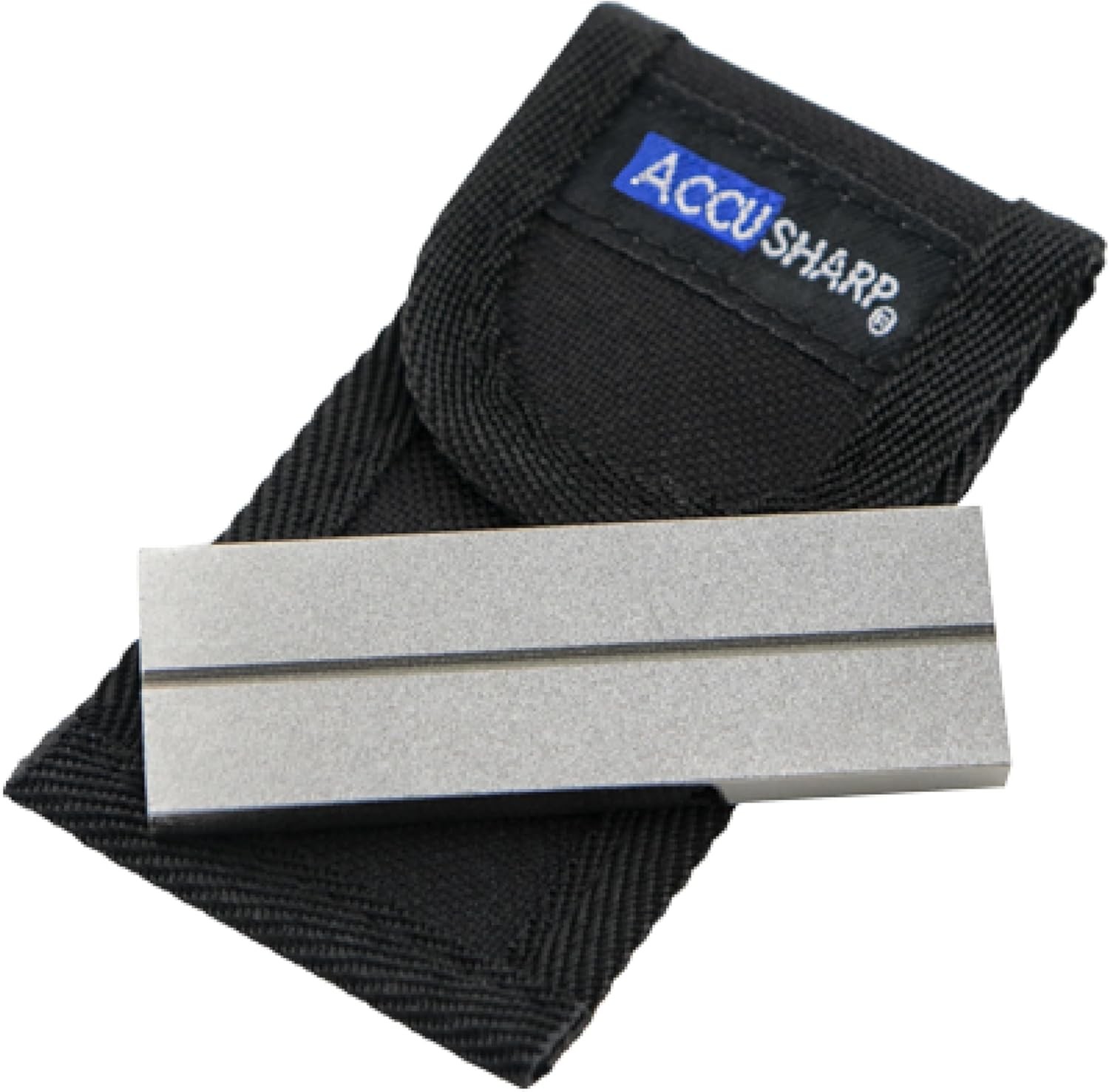 AccuSharp Pocket Stone Sharpener with Pouch, 3 Inch Dual-Sided Diamond