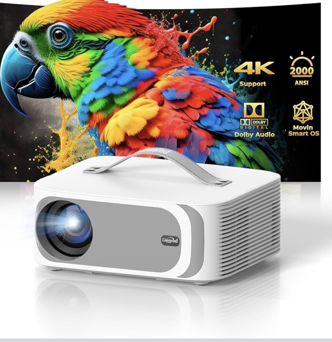 Lisowod 4k Portable Smart Projector *NEW IN BOX*