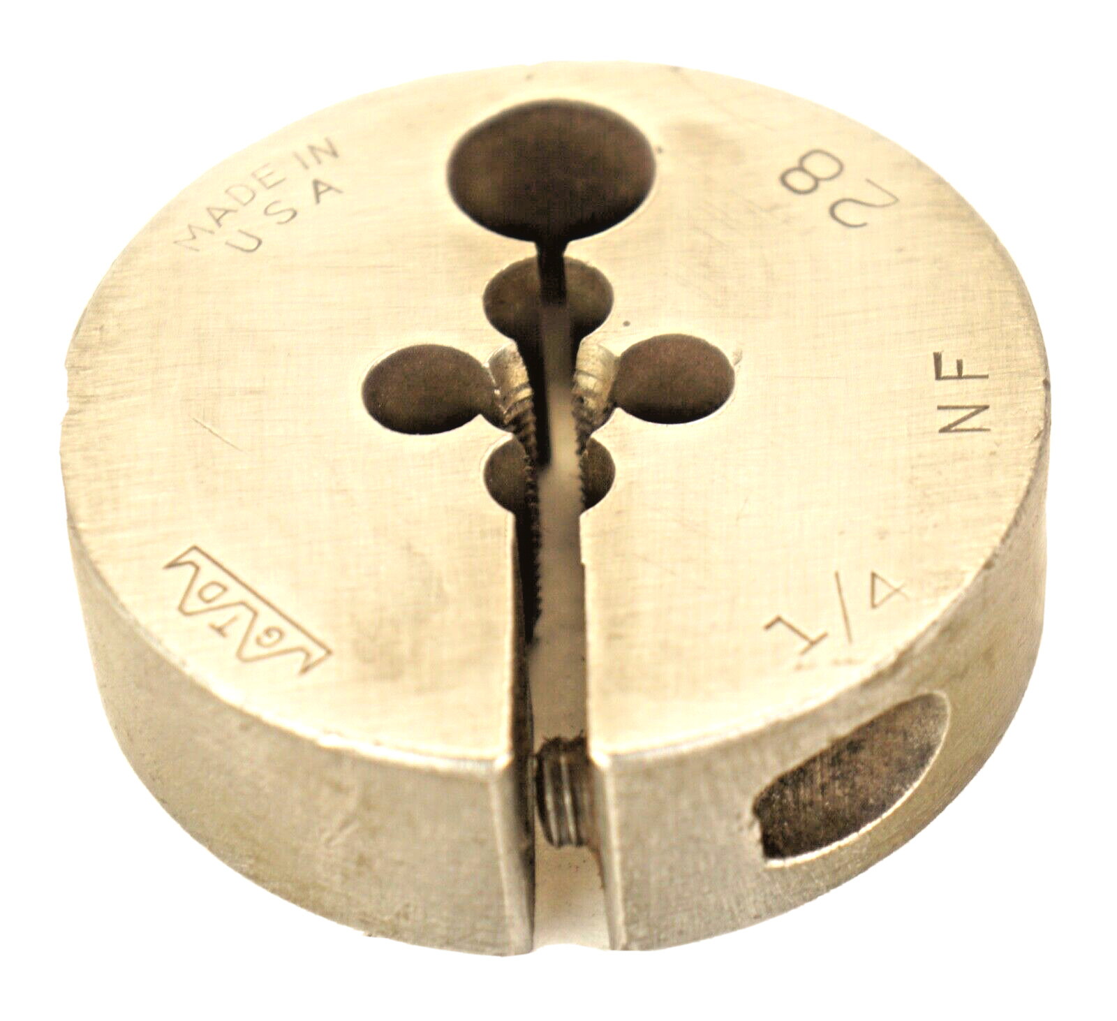 1/4 - 28 X 2" OD HSS ROUND ADJUSTABLE DIE - USA MADE