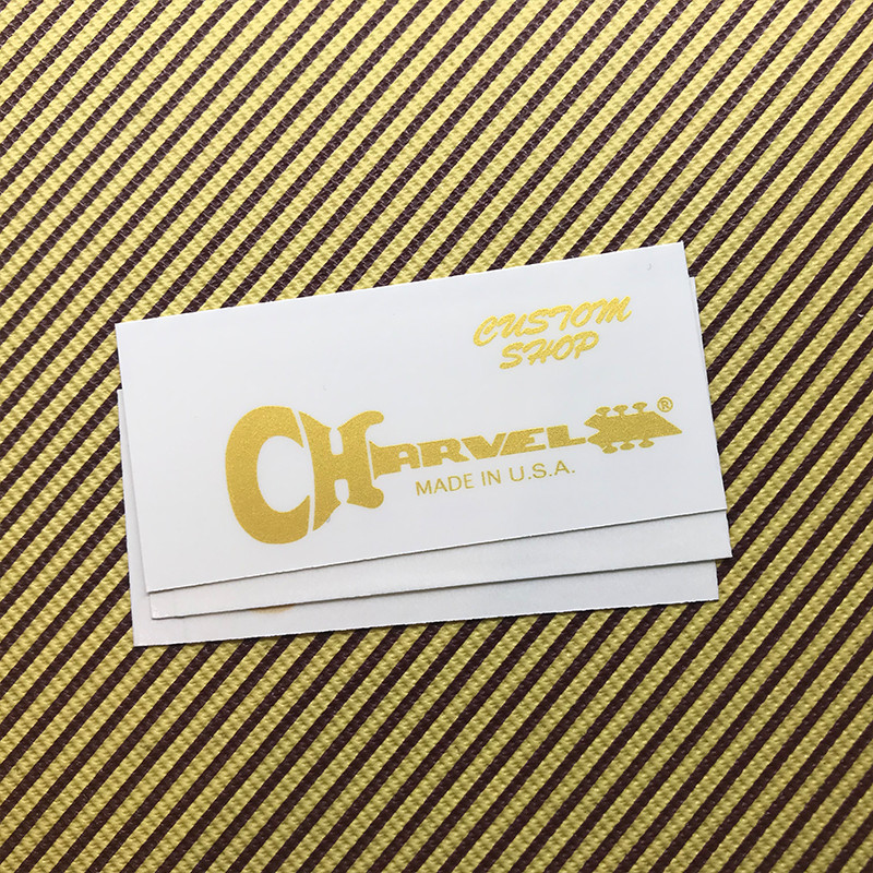 3Pcs Custom CHAR  VE Gold guitar Decal Waterslide Transfer guitars Head Stickers