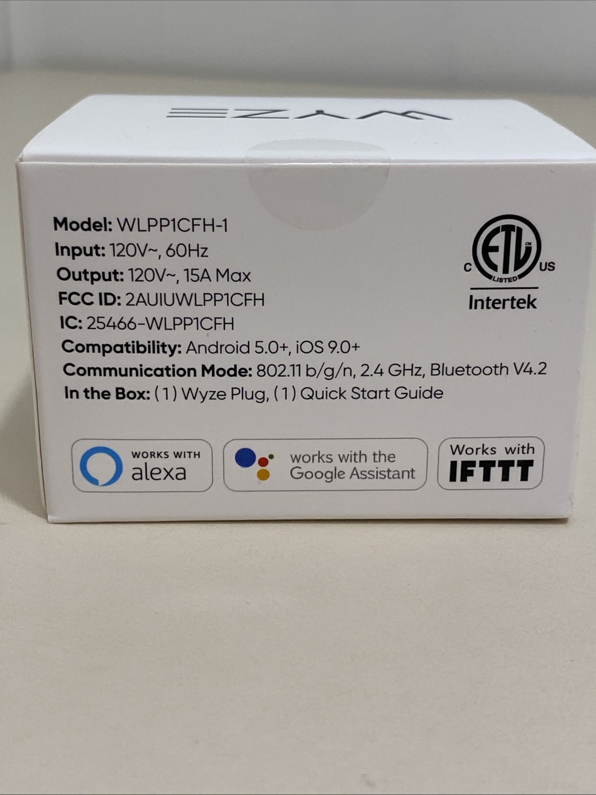 WYZE WLPP1CFH-1 Smart Plug - White Sealed