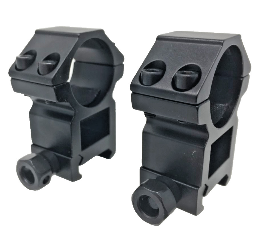 Scope Rings 1" Inch Extra High Heavy Duty Aluminum Fits Weaver Picatinny Rifle
