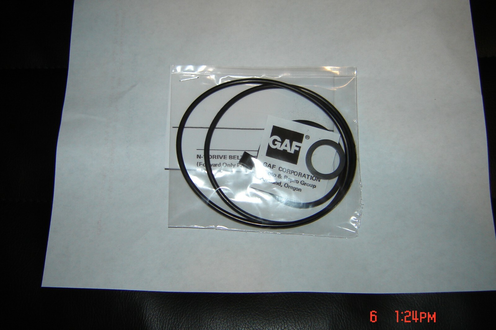 GAF ANSCOVISION 188  Projector Belts & Install Instructions, 2 Belt,2 Tire Set