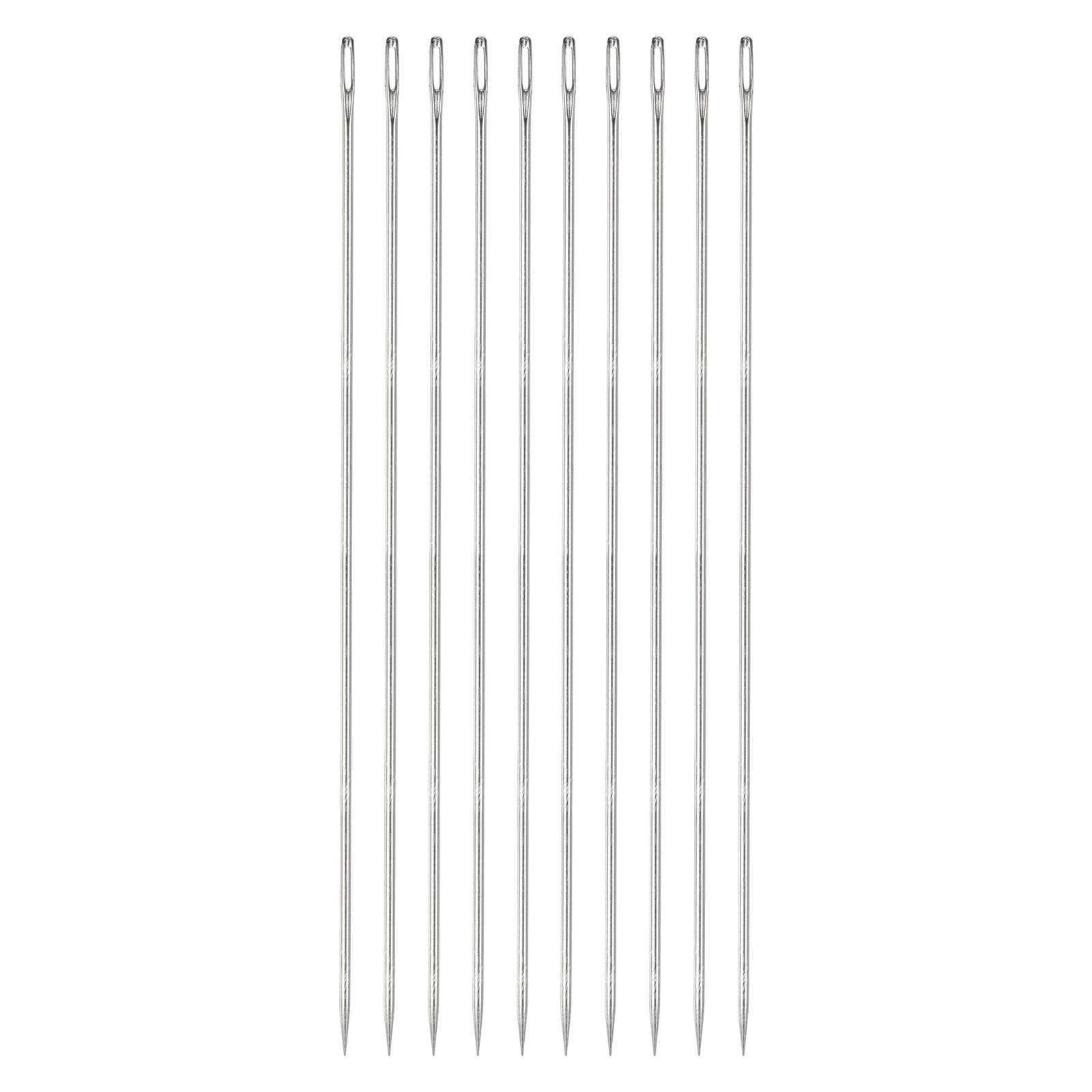10pcs 10 Inch Upholstery Needles Stainless Steel Large Eye Stitching Needles
