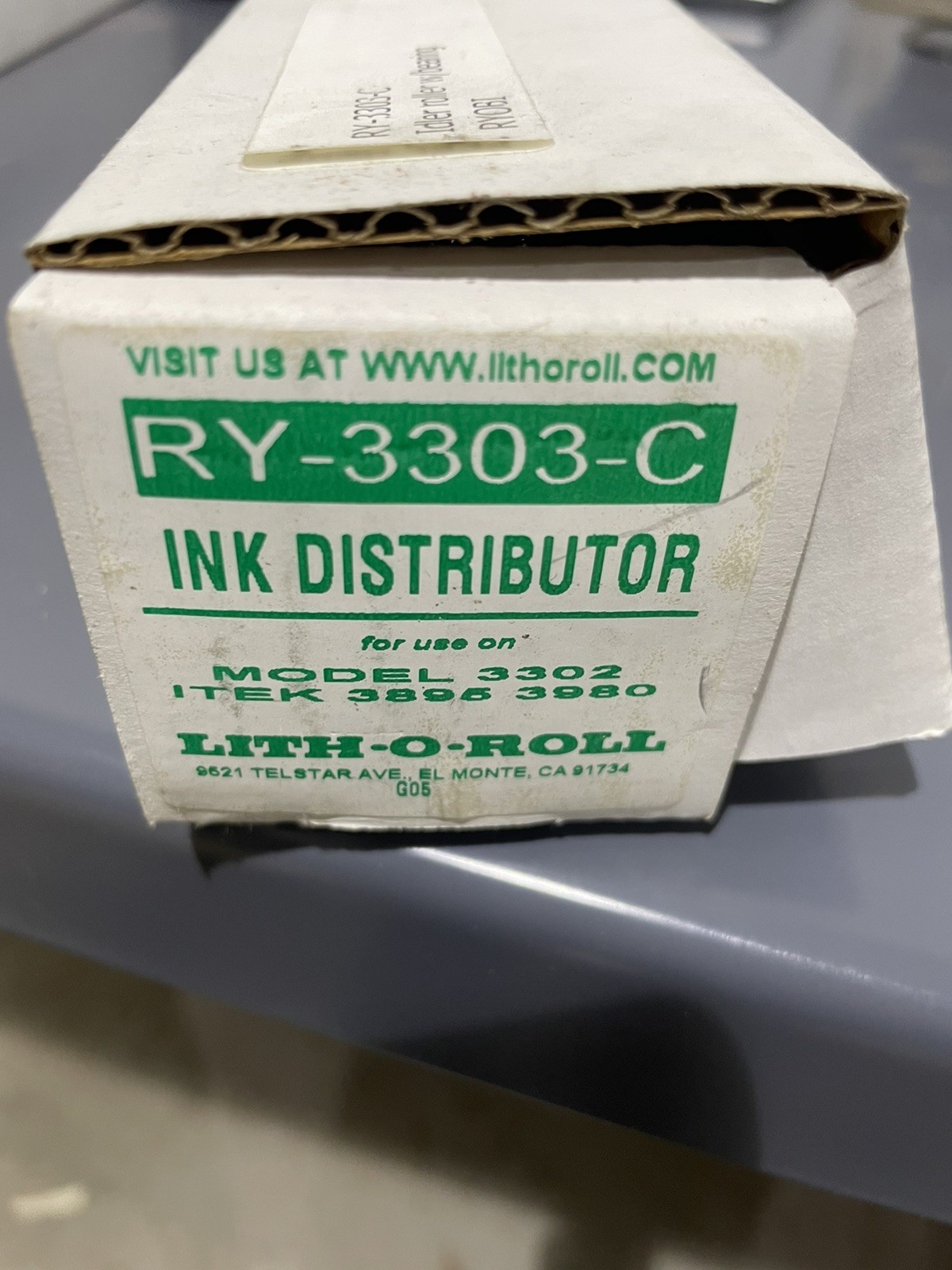Ink Idler Roller Ryobi 3300 ITEK 3900 AB Dick 9900 4995 RY-3303-C