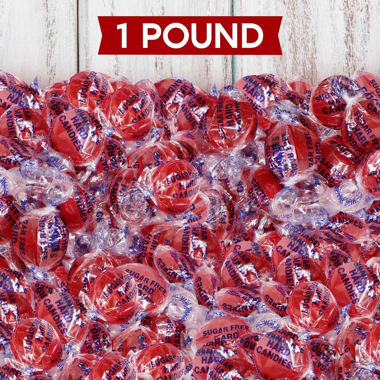 Sugar Free Hot Cinnamon Hard Candy Discs - 1 Pound - Taboom