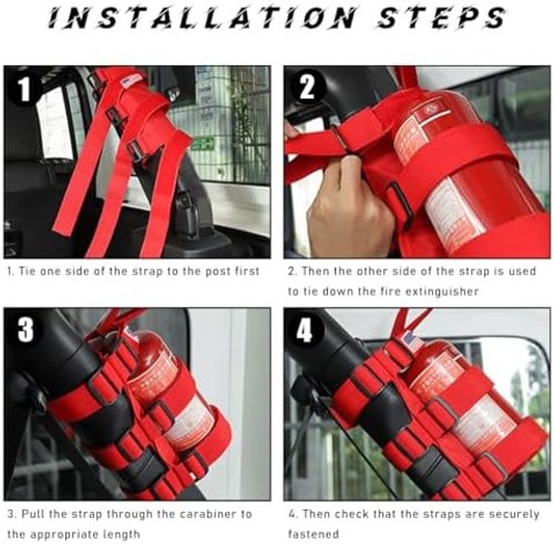 Fire Extinguisher Holder, Adjustable Roll Bar Fire Extinguisher Mount Holder,...