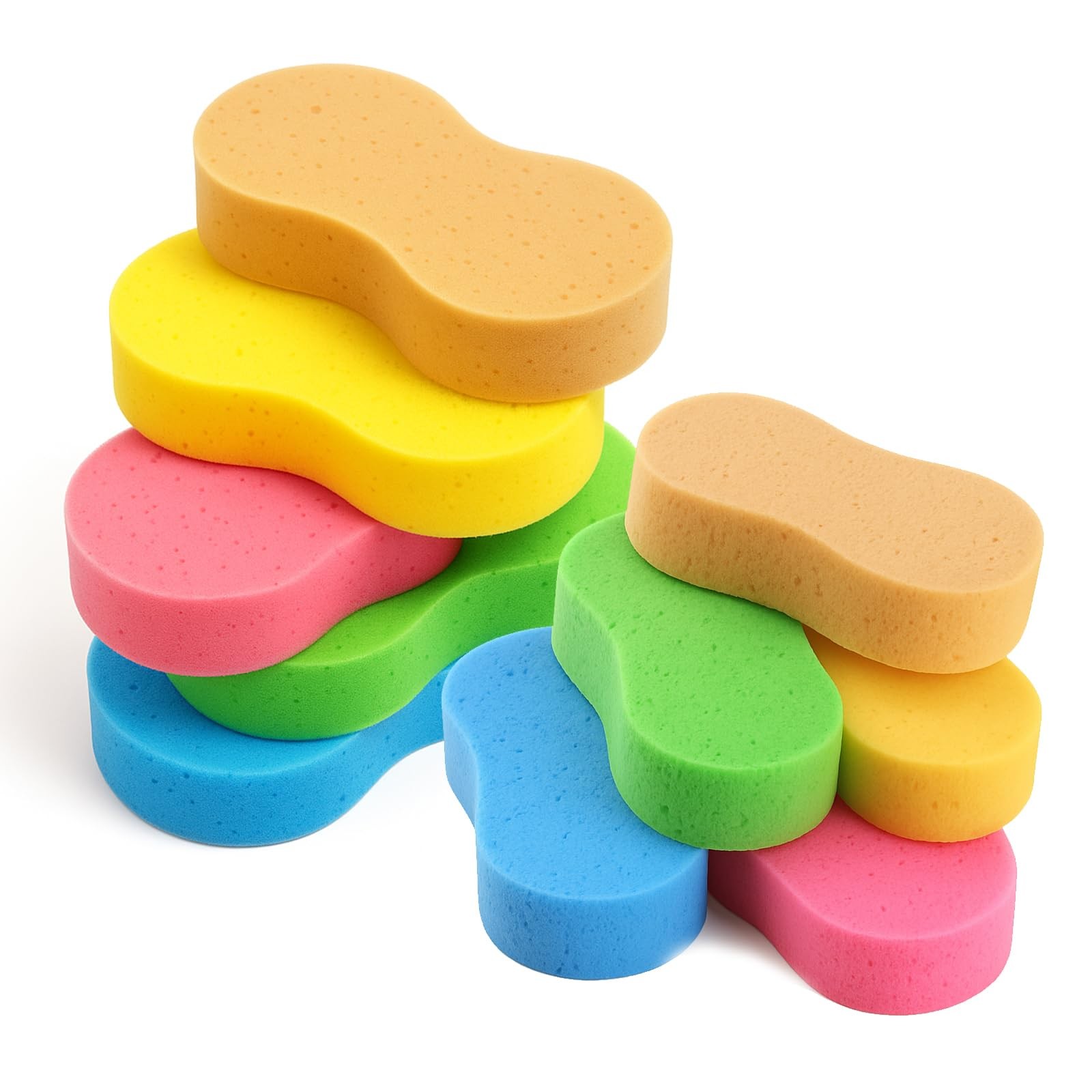 10 Pack Large Car Wash Sponges Non-Scratch Sponges for Auto, Truck, RV, Boat ...