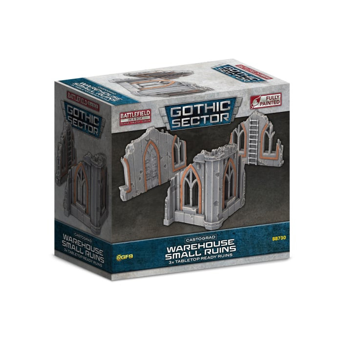 Battlefield in a Box: Gothic Sector: Castograd Warehouse Small Ruins (x3)