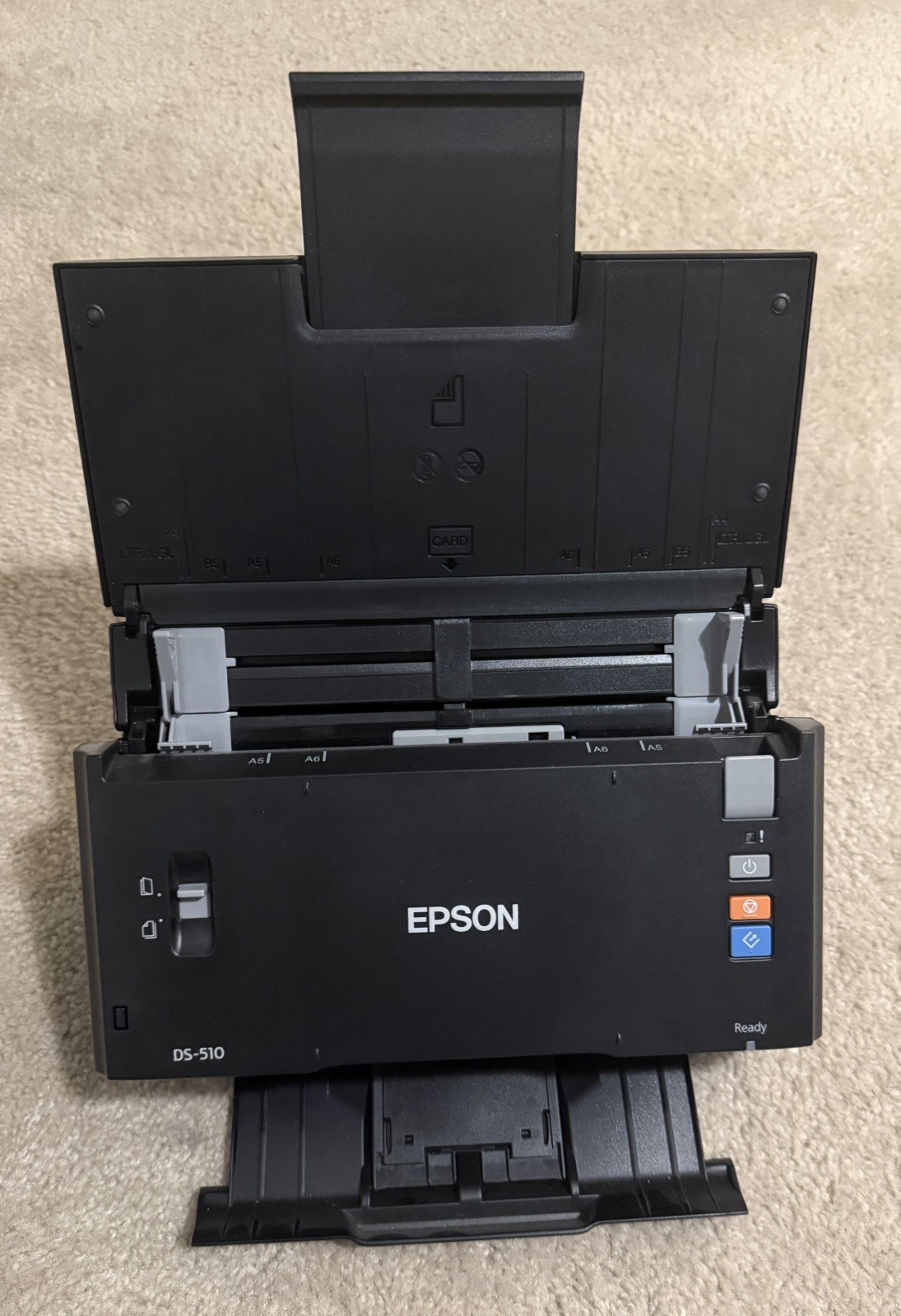 Epson Workforce DS-510 BLK Color Document Scanner w/Power Cord