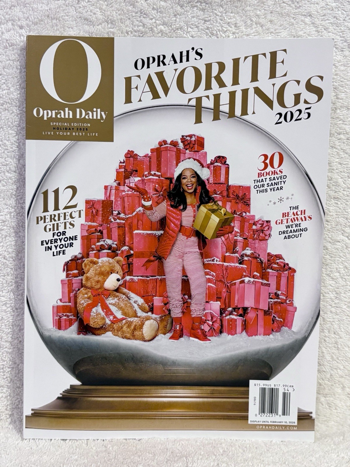 Oprah Daily Magazine Holiday 2025 Oprah’s Favorite Things 2025 Christmas