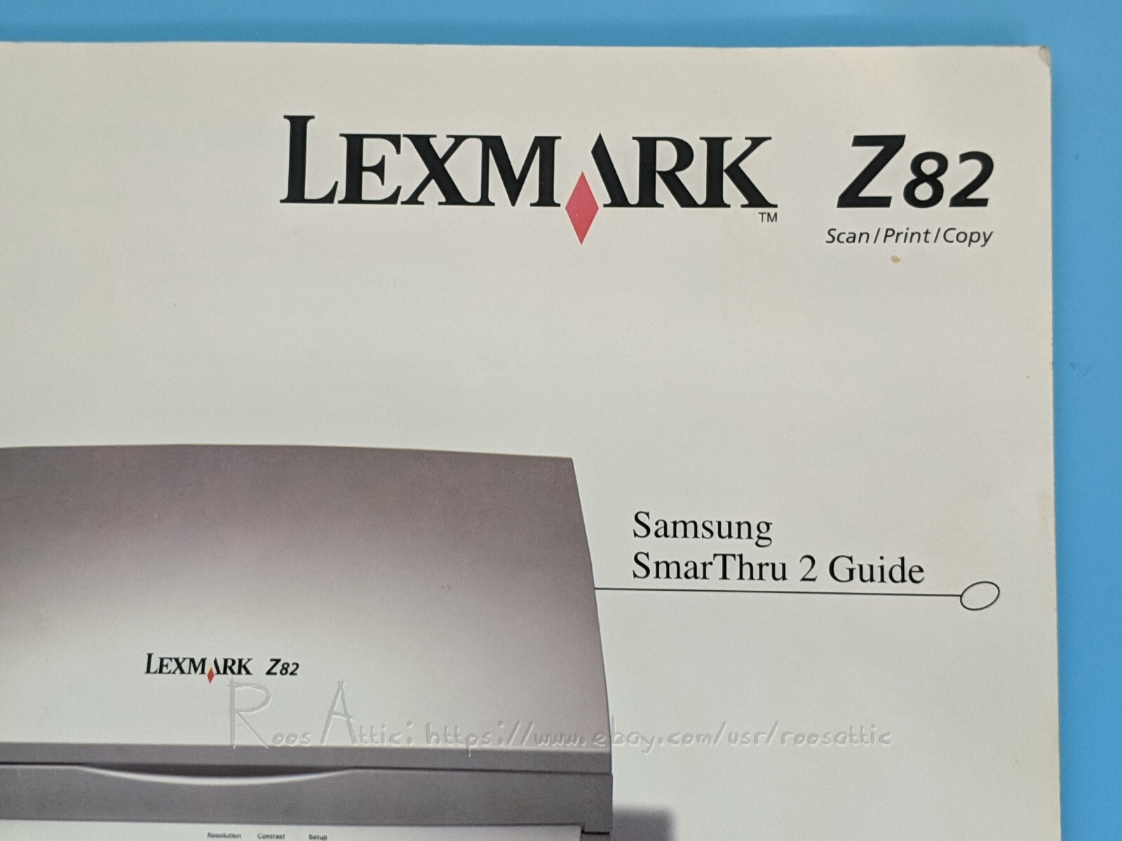 Lexmark Z82 User Guide / Manual / CD-ROM Install Software For Windows 2000