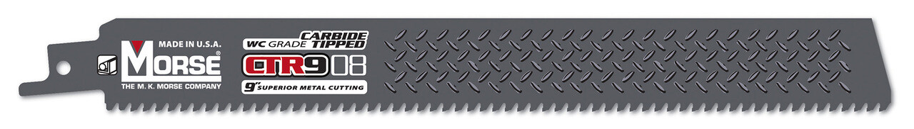 M.K. Morse CTR908MC1 9" x 1" x 0.050" CTR Carbide Tipped Reciprocating Saw Blade