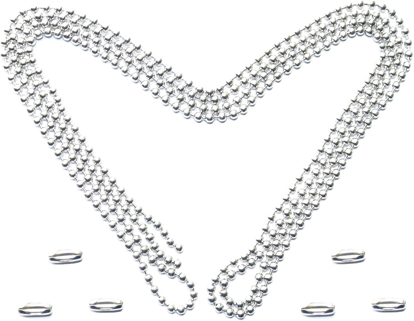 60 Inch Ceiling Fan Pull Chain Extension for Ceiling Fans and Lights, Stainless