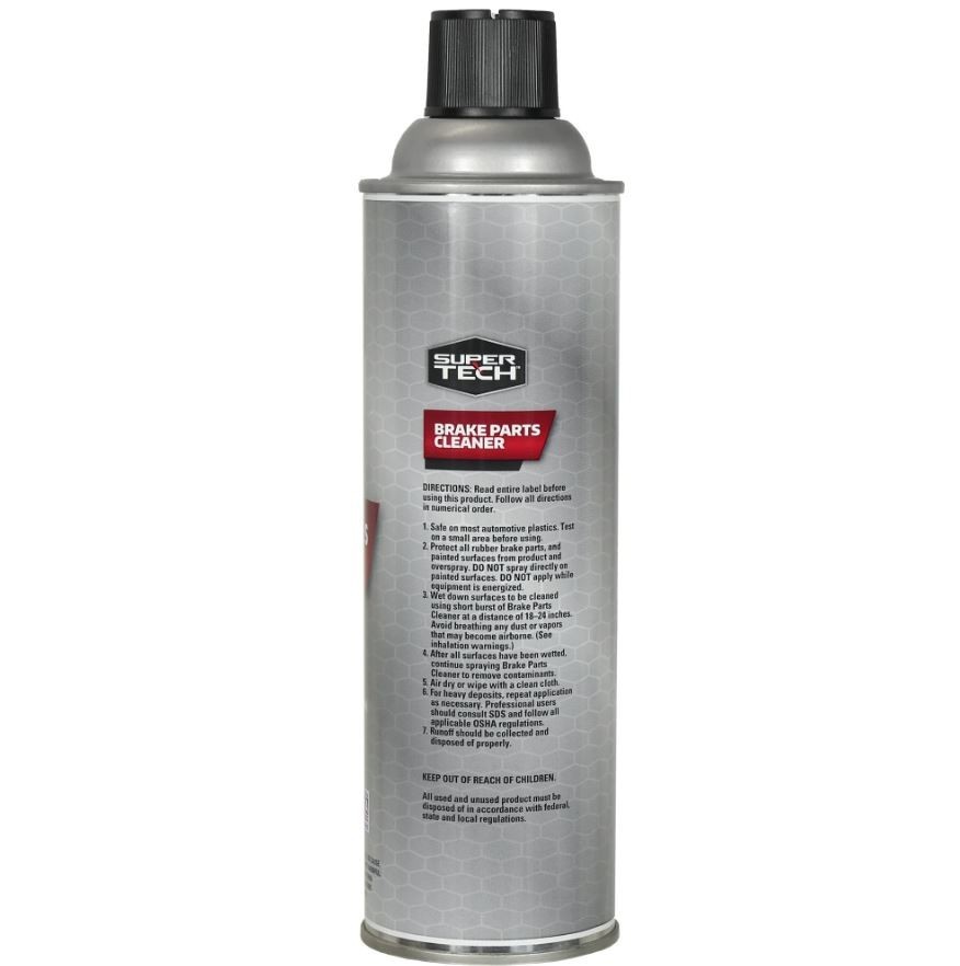 (2 Pack) Super Tech Brake Parts Cleaner, Fast-Drying Spray, 14.5 oz